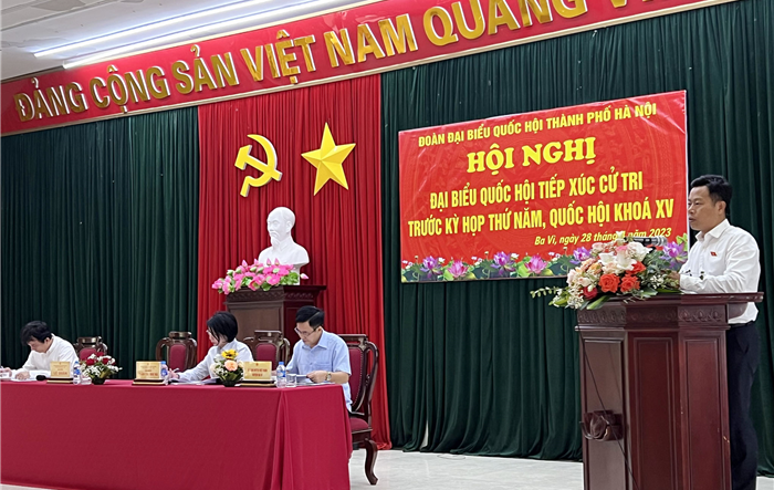 Cử tri huyện Ba Vì và thị xã Sơn Tây kiến nghị nhiều vấn đề dân sinh bức xúc