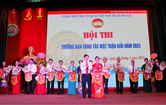 Hội thi Trưởng ban công tác mặt trận giỏi thị xã Sơn Tây năm 2023