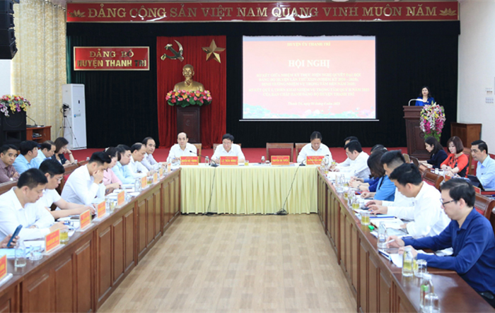 Huyện Thanh Trì cần nỗ lực hơn nữa để hoàn thành các tiêu chí xây dựng huyện thành quận