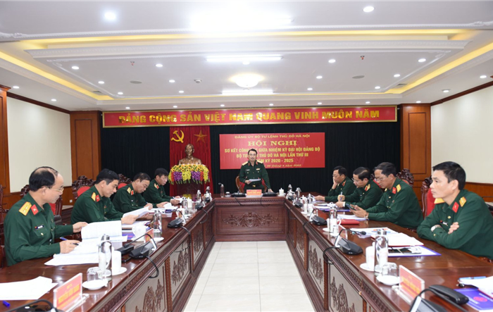 Hội nghị sơ kết công tác lãnh đạo giữa nhiệm kỳ Đại hội Đảng bộ Bộ Tư lệnh lần thứ III nhiệm kỳ 2020-2025