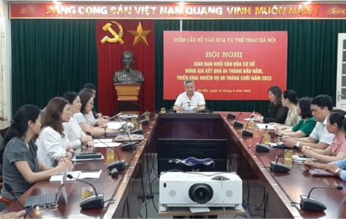 Hội nghị giao ban công tác văn hóa cơ sở tháng 5 năm 2023