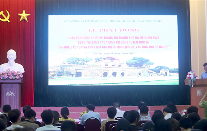 Lễ phát động Cuộc vận động thiết kế trang trí thành phố Hà Nội năm 2023