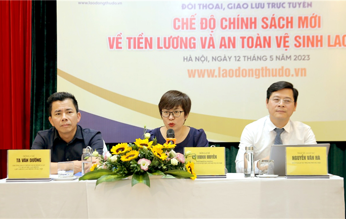 Chương trình đối thoại, giao lưu trực tuyến với chủ đề “Chế độ chính sách mới về tiền lương và An toàn vệ sinh lao động”