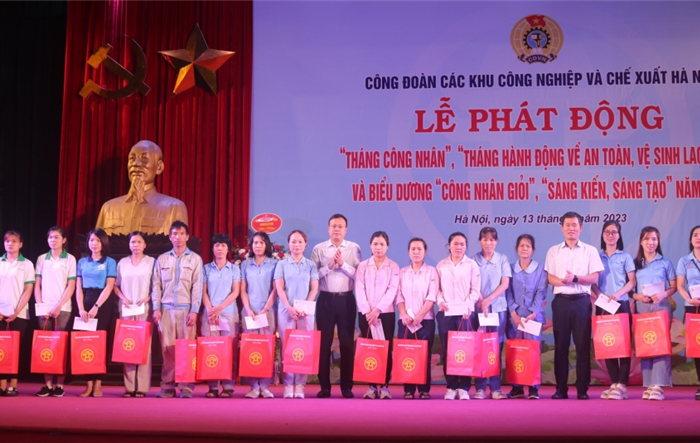 Công đoàn các Khu công nghiệp và chế xuất Hà Nội phát động Tháng Công nhân, Tháng hành động về An toàn, vệ sinh lao động