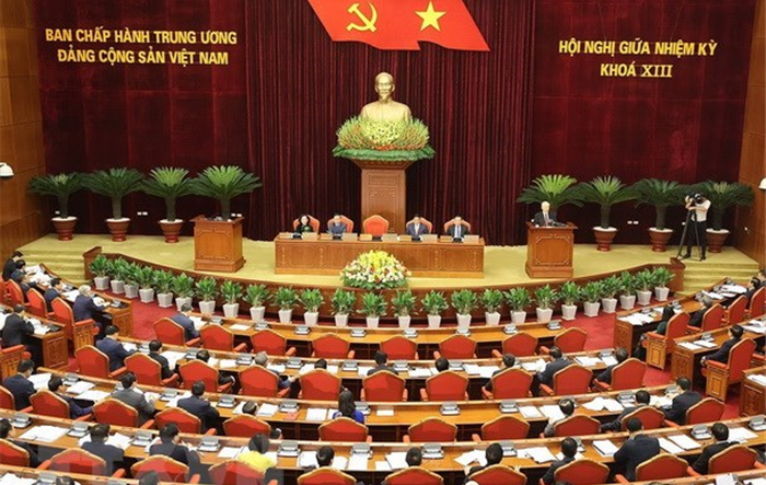 Ngày đầu làm việc của Hội nghị giữa nhiệm kỳ BCH TW Đảng khóa XIII