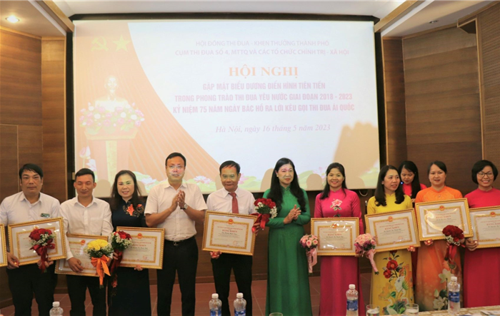 Biểu dương điển hình tiên tiến thuộc các tổ chức chính trị - xã hội trong phong trào thi đua yêu nước giai đoạn 2018 - 2023