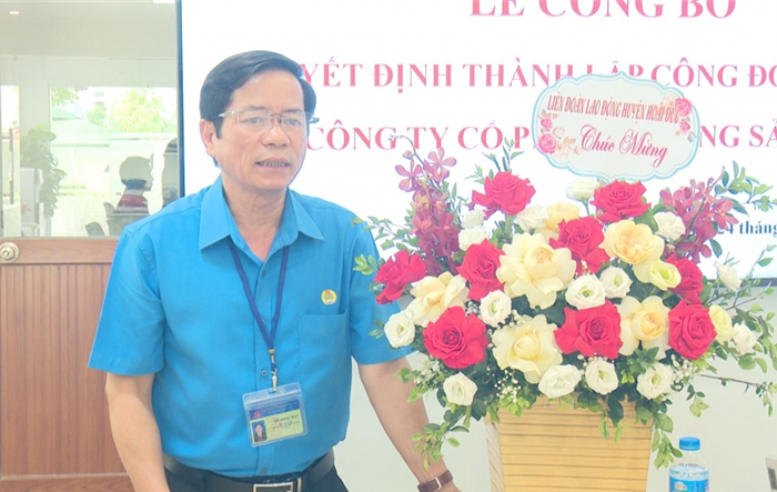 Lễ công bố Quyết định thành lập Công đoàn cơ sở Công ty Cổ phần khoáng sản GCC