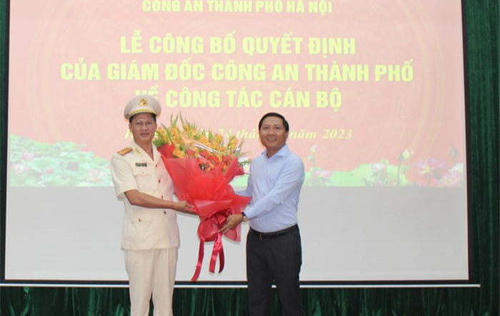 Lễ công bố quyết định bổ nhiệm Phó Trưởng Công an huyện Mê Linh