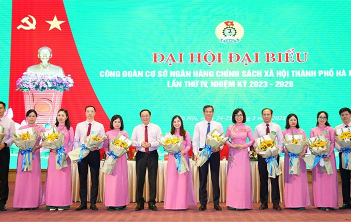 Đại hội Đại biểu Công đoàn Ngân hàng Chính sách xã hội thành phố lần thứ IV, nhiệm kỳ 2023 - 2028