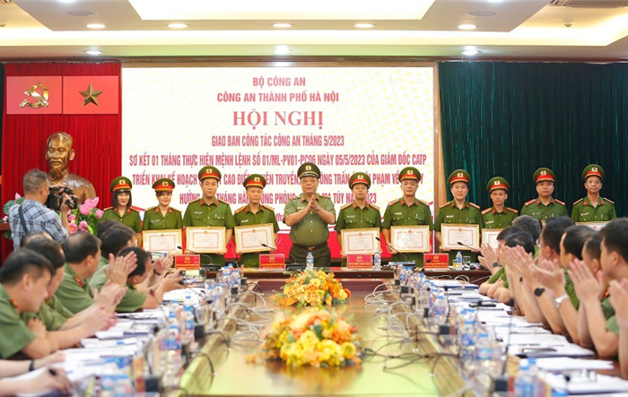 Công an Hà Nội: Giao ban công tác tháng 5-2023