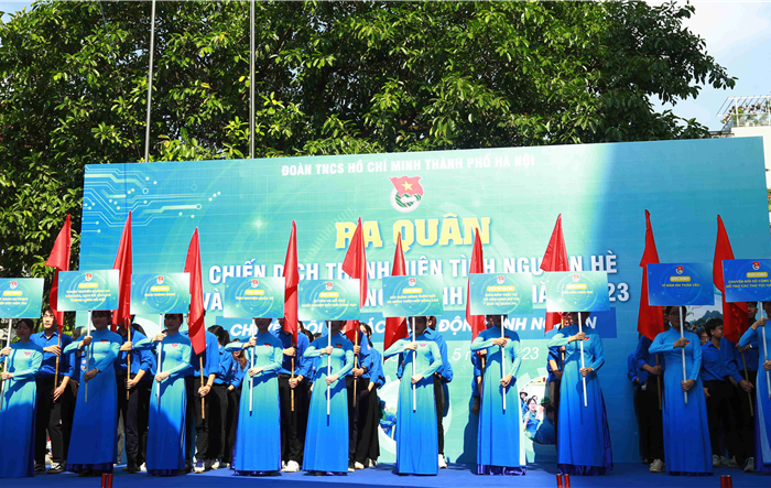 Tuổi trẻ Thủ đô ra quân Chiến dịch thanh niên tình nguyện Hè 2023 với phương châm “An toàn, hiệu quả, sáng tạo, tập trung, bền vững”