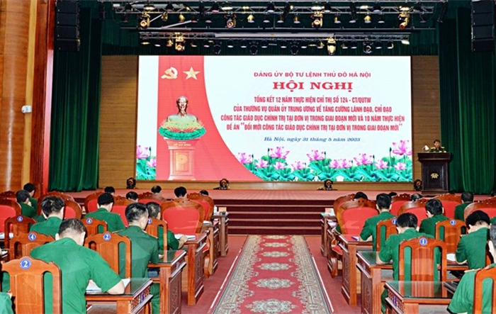 Hội nghị tổng kết 12 năm thực hiện Chỉ thị số 124-CT/QUTƯ của Thường vụ Quân ủy Trung ương