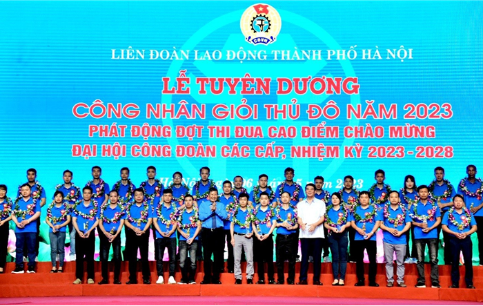 Tôn vinh 100 Công nhân giỏi Thủ đô năm 2023