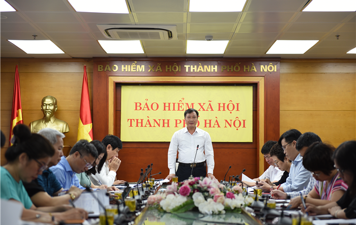 Bảo hiểm xã hội thành phố giao ban công tác tháng 5 năm 2023