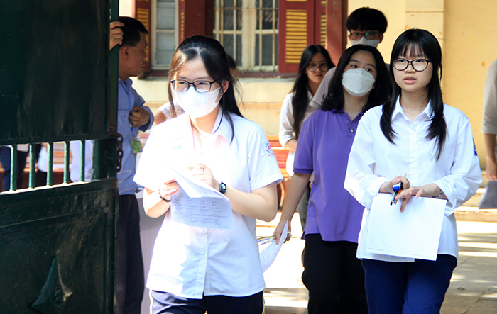 Thí sinh Hà Nội hoàn tất 3 bài thi kỳ thi vào lớp 10 năm học 2023 - 2024