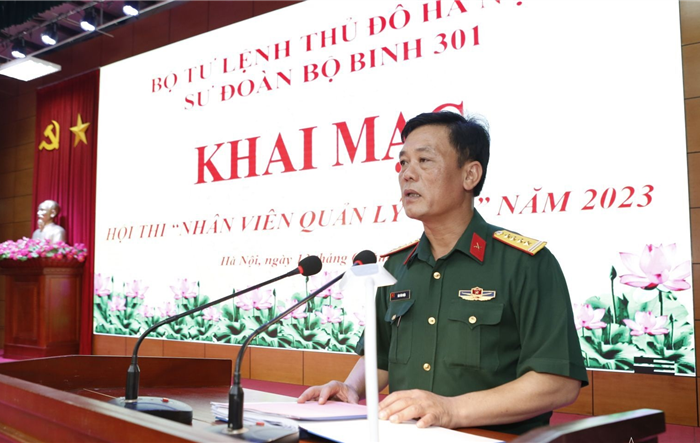 Sư đoàn Bộ binh 301 tổ chức tổ chức Hội thi “Nhân viên quản lý giỏi” năm 2023