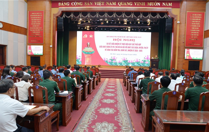 Uỷ ban Kiểm tra Đảng uỷ Bộ Tư lệnh Thủ đô sơ kết giữa nhiệm kỳ về thực hiện quy chế phối hợp