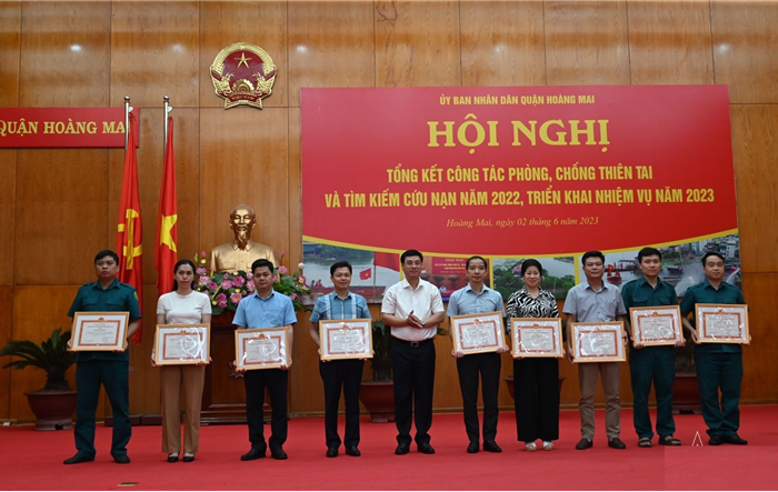 Quận Hoàng Mai triển khai nhiệm vụ phòng chống thiên tai - tìm kiếm cứu nạn năm 2023