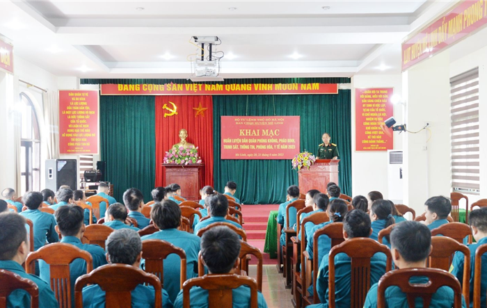 Ban Chỉ huy Quân sự huyện Mê Linh: Khai mạc huấn luyện dân quân tự vệ binh chủng năm 2023