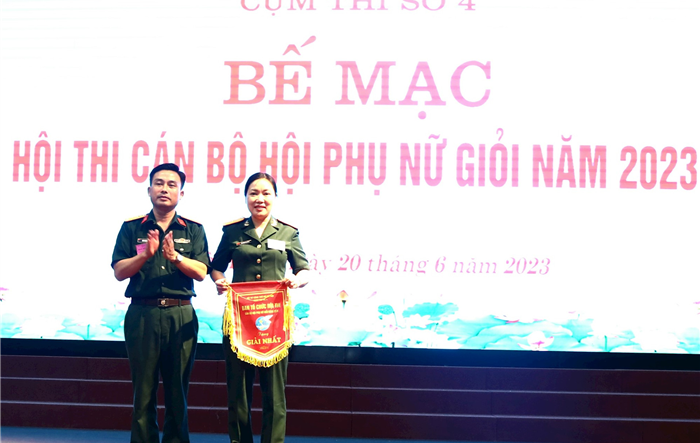 Cụm thi đua số 4, Bộ Tư lệnh Thủ tô tổ chức thành công Hội thi Cán bộ Hội Phụ nữ giỏi năm 2023