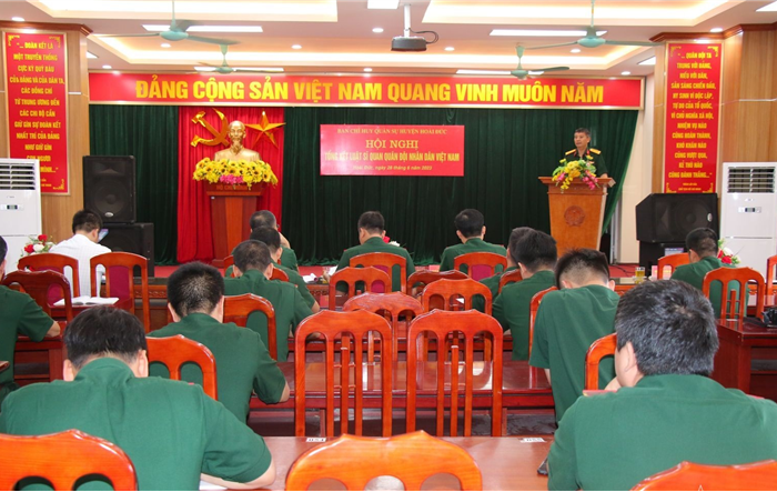 Ban Chỉ huy Quân sự huyện Hoài Đức: Tổng kết Luật Sĩ quan Quân đội nhân dân Việt Nam