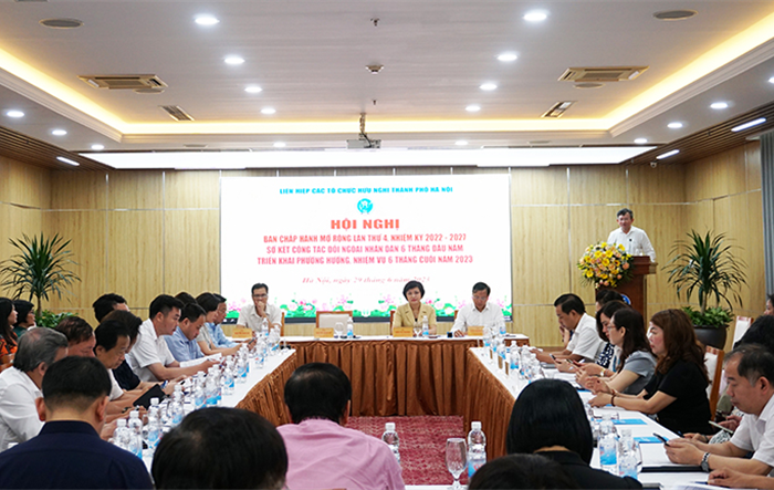 Liên hiệp các tổ chức hữu nghị thành phố sơ kết công tác đối ngoại nhân dân 6 tháng đầu năm 2023