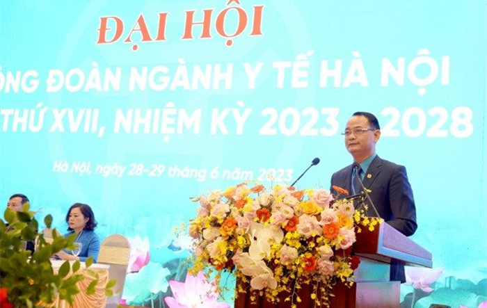Đồng chí Trịnh Tố Tâm tái đắc cử chức Chủ tịch Công đoàn ngành Y tế Hà Nội 