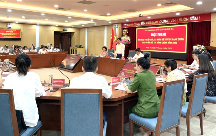 Hội nghị “Đối thoại với tổ chức, cá nhân về thủ tục hành chính và giải quyết thủ tục hành chính năm 2023”