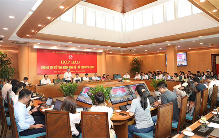 Họp báo thông tin về tình hình kinh tế - xã hội thành phố, quý II-2023 