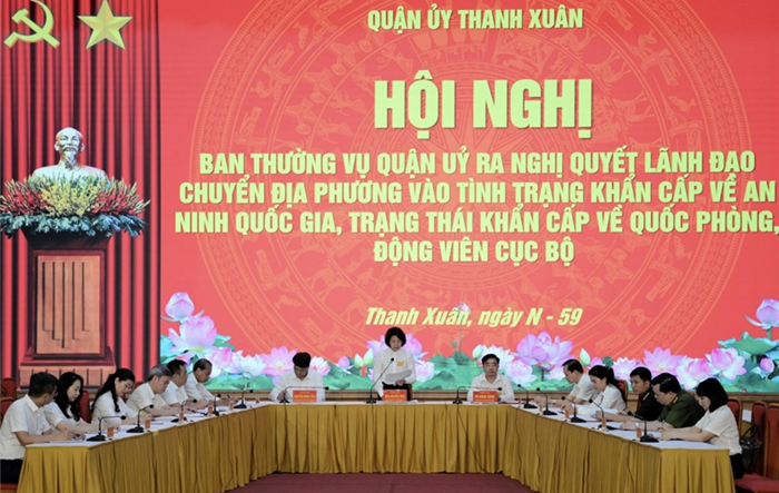 Khai mạc diễn tập khu vực phòng thủ quận Thanh Xuân năm 2023