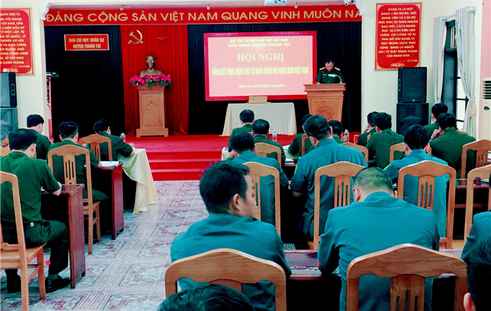 Ban Chỉ huy Quân sự huyện Thanh Trì: Tổng kết thực hiện Luật Sĩ quan Quân đội nhân dân Việt Nam