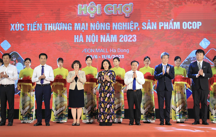 Khai mạc Hội chợ xúc tiến thương mại nông nghiệp,  sản phẩm OCOP Hà Nội năm 2023