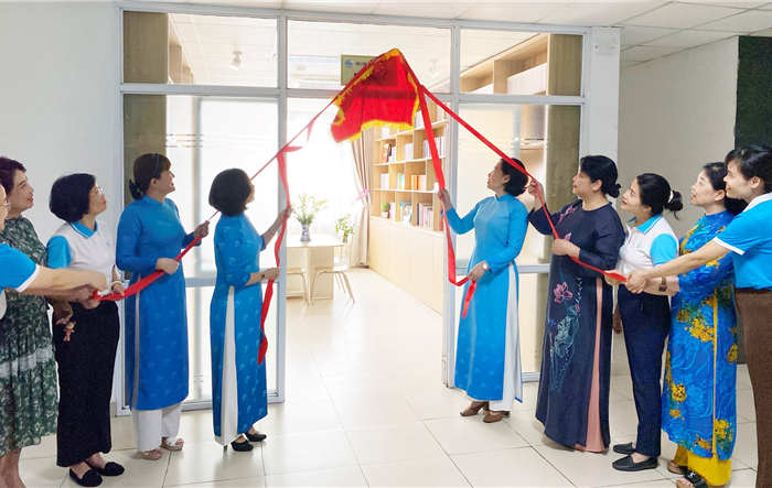 Hội Liên hiệp Phụ nữ thành phố khánh thành công trình Phòng đọc sách 