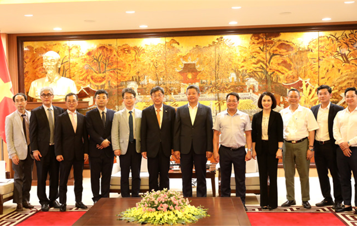 Phó Chủ tịch UBND thành phố Nguyễn Mạnh Quyền tiếp  Thứ trưởng Bộ Khoa học công nghệ và Thông tin truyền thông Hàn Quốc