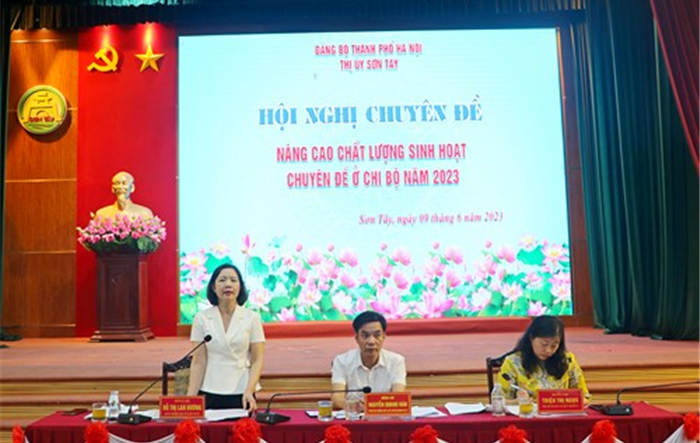 Hội nghị chuyên đề về “Nâng cao chất lượng sinh hoạt chuyên đề ở chi bộ”
