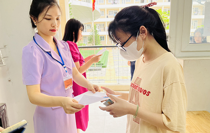 Thí sinh đến làm thủ tục dự thi vào lớp 10 đạt 99,4% 
