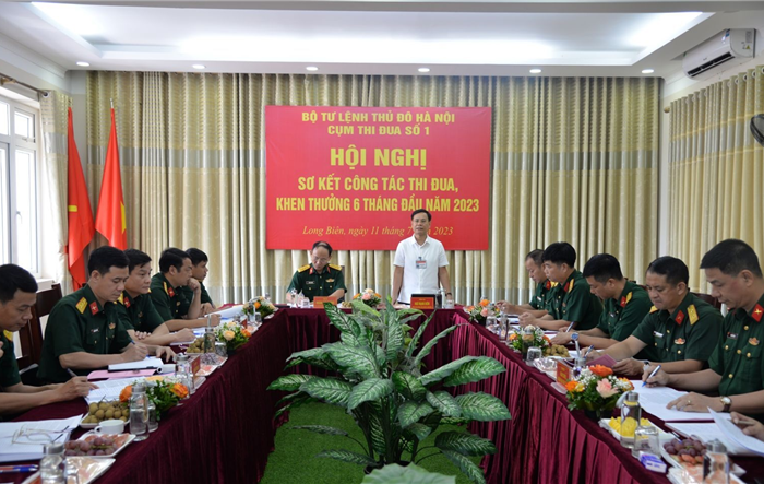 Cụm thi đua số 1 Bộ Tư lệnh Thủ đô sơ kết công tác thi đua, khen thưởng 6 tháng đầu năm 2023