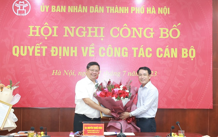 Công bố quyết định Phó Giám đốc Sở Tài Nguyên và Môi trường Hà Nội