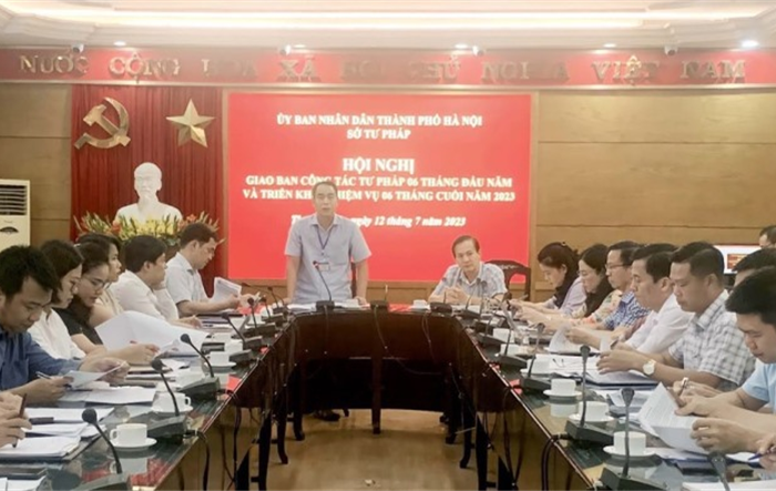 Hội nghị giao ban công tác tư pháp 6 tháng đầu năm, triển khai nhiệm vụ 6 tháng cuối năm 2023
