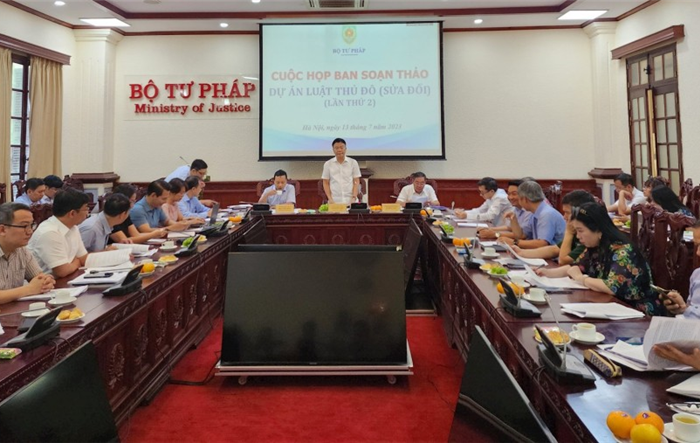 Phiên họp lần thứ hai Ban soạn thảo dự án Luật Thủ đô (sửa đổi)
