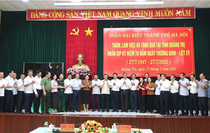 Thành phố Hà Nội hỗ trợ đầu tư xây dựng 3 công trình, dự án tại tỉnh Quảng Trị