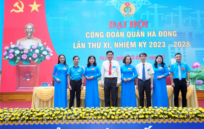 Ngày làm việc thứ nhất Đại hội Công đoàn quận Hà Đông lần thứ XI, nhiệm kỳ 2023 - 2028
