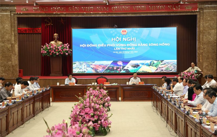 Hội đồng điều phối Vùng đồng bằng sông Hồng họp Hội nghị lần thứ nhất tại Thành ủy Hà Nội