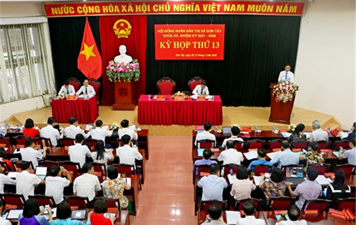 Khai mạc kỳ họp thứ 13 HĐND thị xã Sơn Tây khóa XX, nhiệm kỳ 2016 - 2021