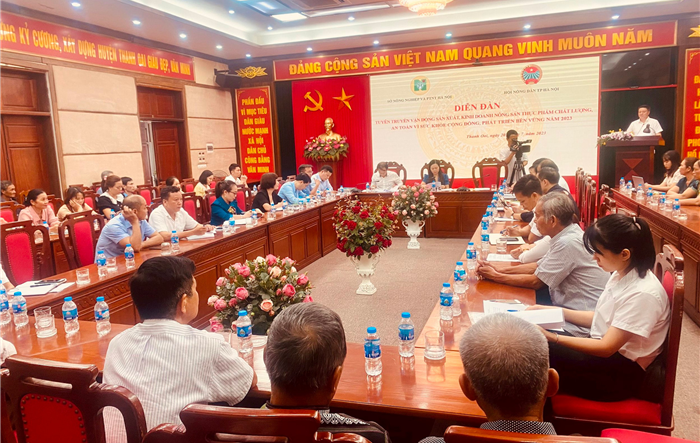 Diễn đàn tuyên truyền vận động nông dân sản xuất, kinh doanh nông sản, thực phẩm chất lượng an toàn vì sức khỏe cộng đồng, phát triển bền vững năm 2023