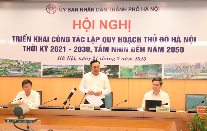 Hội nghị triển khai công tác lập Quy hoạch Thủ đô Hà Nội thời kỳ 2021-2030, tầm nhìn đến năm 2050