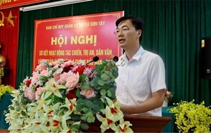 Thị xã Sơn Tây sơ kết hoạt động Tác chiến - Trị an - Dân vận 6 tháng đầu năm 2023