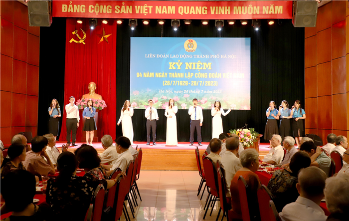 Liên đoàn Lao động thành phố gặp mặt cán bộ hưu trí nhân kỷ niệm 94 năm Ngày thành lập Công đoàn Việt Nam