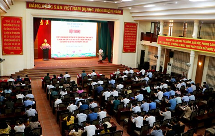 Thị uỷ Sơn Tây: Sơ kết công tác xây dựng Đảng và hệ thống chính trị 6 tháng đầu năm 2023