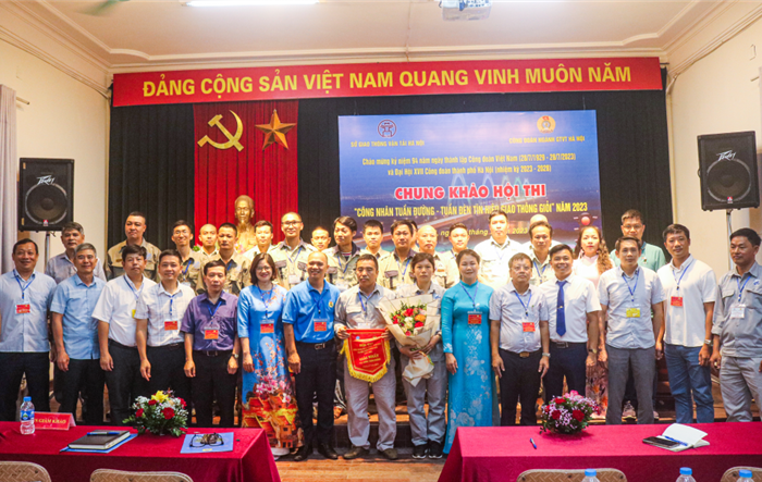Hội thi "Công nhân tuần đường - Tuần đèn tín hiệu giao thông giỏi" năm 2023